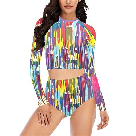 Flow Long Sleeve Bikini Set Model S Id D