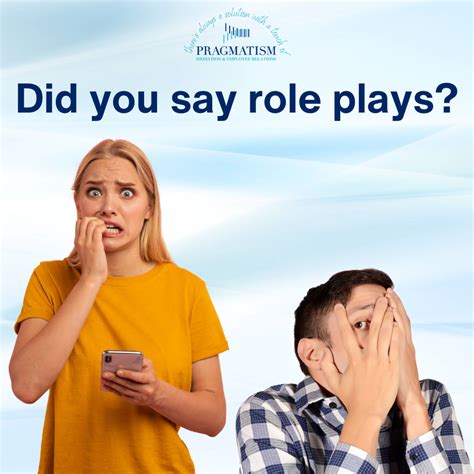 Role plays: please don't worry!