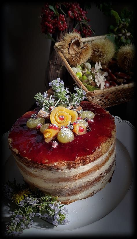Un Paiolo E Vecchi Merletti Naked Cake Con Pan Di Spagna Di Iginio
