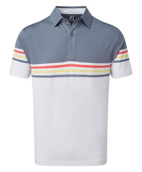 FootJoy Mens Smooth Pique FJ Print Polo Shirt 2020 GOLFIQ