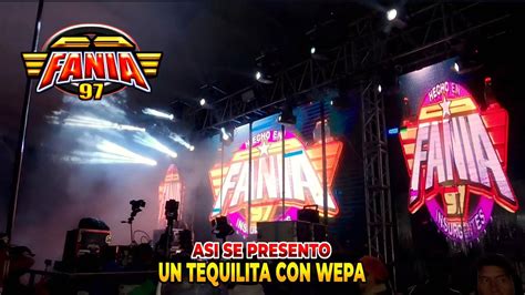 ASI SE PRESENTO SONIDO FANIA 97 Y UN TEQUILITA CON WEPA P DE LA