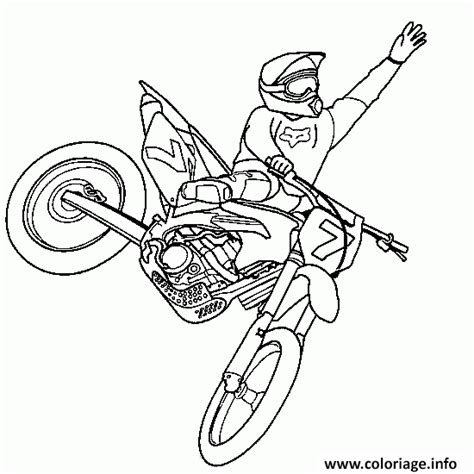 Coloriage Motocross Jecolorie