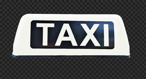 Png White Cab Taxi Logo Sign Citypng