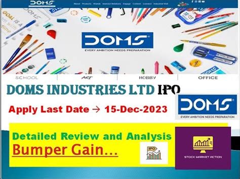 DOMS Industries IPO DOMS 2023 Ipo New Ipo Details Latest IPO