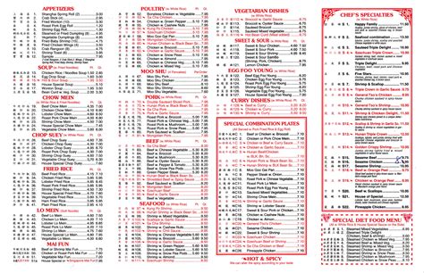 Menu At Panda Chinese Restaurant Concord Baptist Church Rd