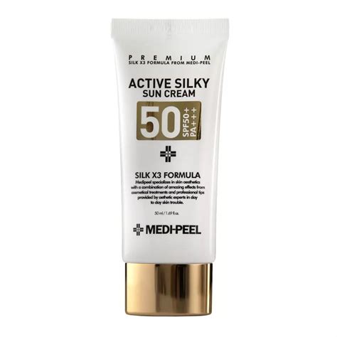 Medi Peel Active Silky Sun Cream SPF50 PA Anti Wrinkle Face