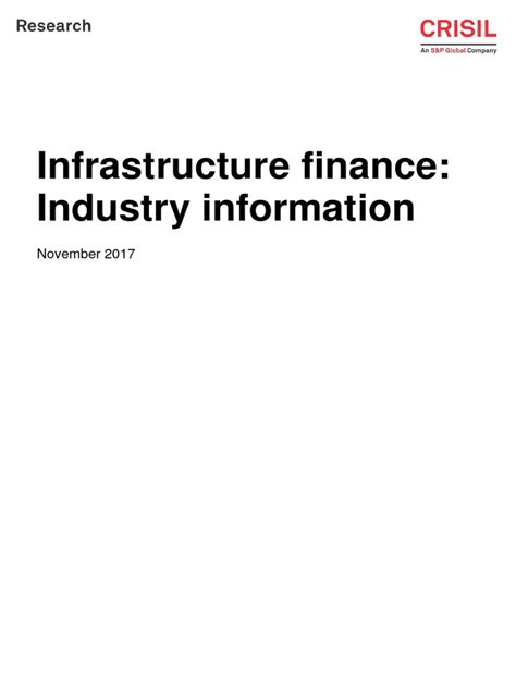 Industry Info Infrastructure Finance 2017 Pdf Non Bank