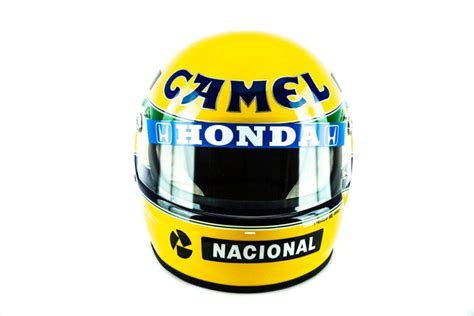 Primeira Vit Ria Em M Naco R Plica Do Capacete De Ayrton Senna