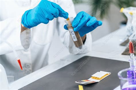 Measuring Soil Sample Ph Stock Image F Science Photo Library