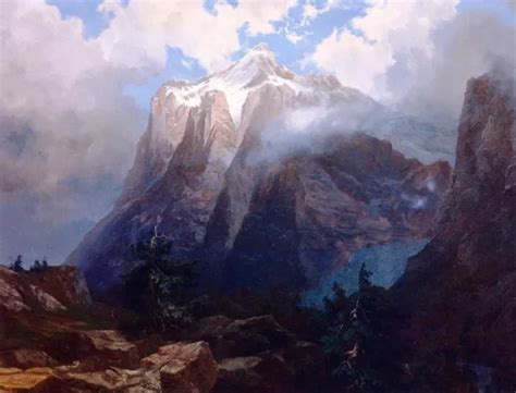 Mount Brewer From King S River Canyon California By Albert Bierstadt