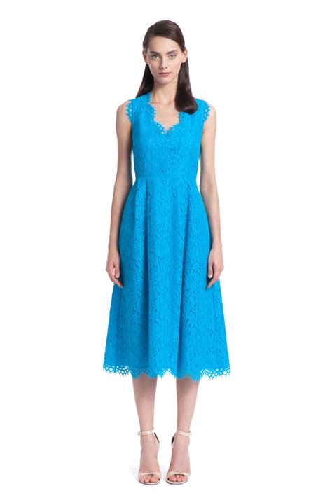 Cyan Blue Lace Cindy Midi Dress Cyan Blue Spring 2015 Blue Lace Midi Dress Summer Dresses