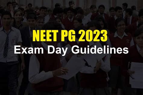 Neet Pg In Four Days Check Exam Day Guidelines Barred Items