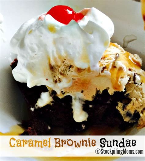 Caramel Brownie Sundae