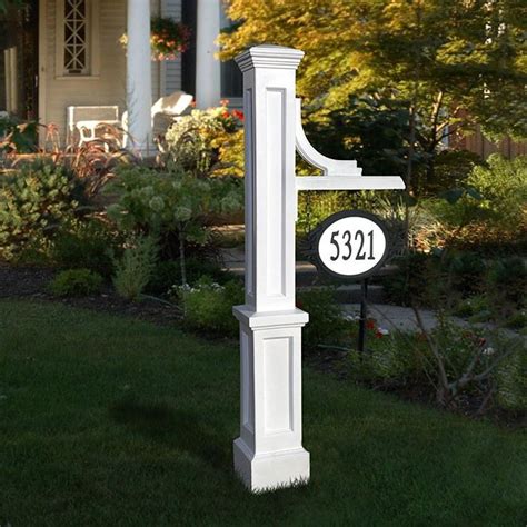 Woodhaven Address Sign Post | Address sign post, Outdoor lamp posts, Front yard decor