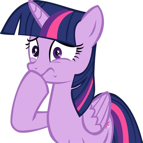 Twilight Sparkle Vector 19 Faic Worried By Cyanlightning My Little