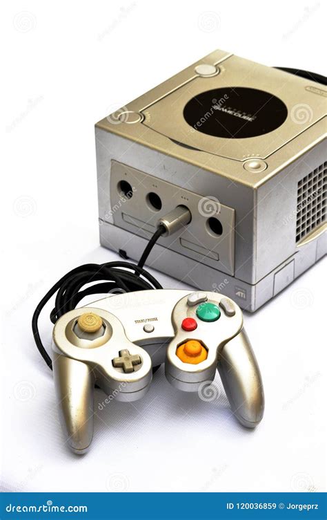 Nintendo Game Cube Console Video Playing Device Editorial Stock Image