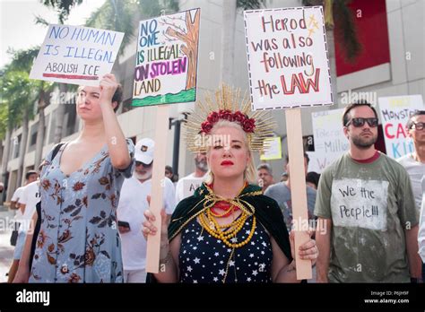 Miami Florida USA 30th June 2018 Activists Participate In Keep