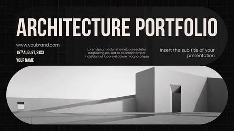 Architecture Portfolio Free Google Slides Powerpoint Template