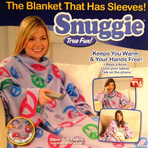 Snuggie Blanket With Sleeves Peace And Love Amazon Price Tracker