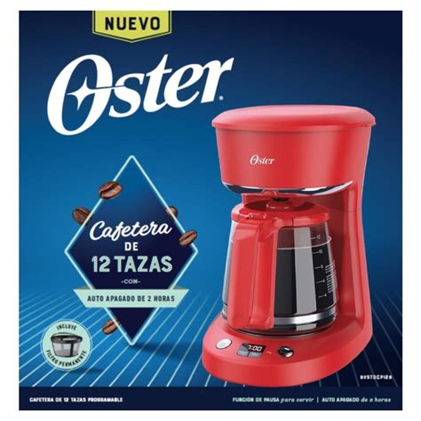 Cafetera Programable Oster 12 Tazas Roja Walmart En Línea