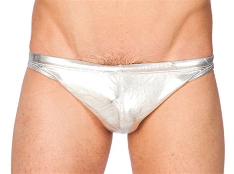 Gary Majdell Sport Men S Silver Greek Bikini Swimsuit With Contour Pouch Large Pricepulse