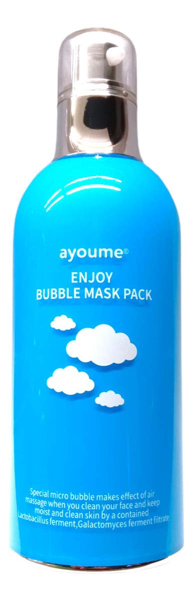 Ayoume очищающая пузырьковая маска для лица enjoy bubble mask pack ...
