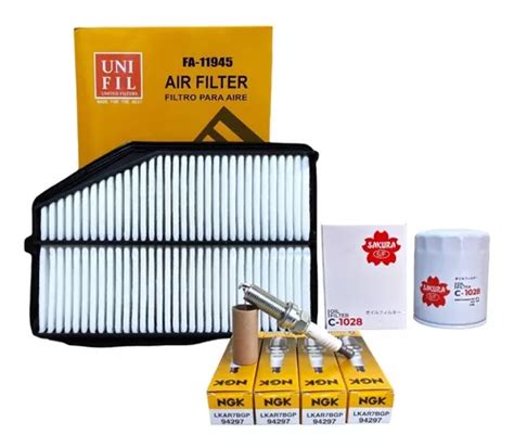 Kit De Filtros Honda Cr v 2 4 2015 2016 Aire Aceite Bujías Envío gratis