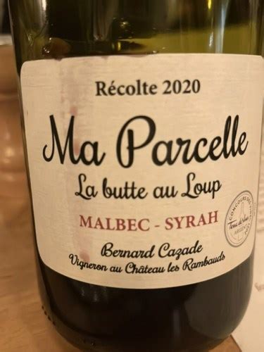 Château les Rambauds Ma Parcelle La Butte au Loup Malbec Syrah