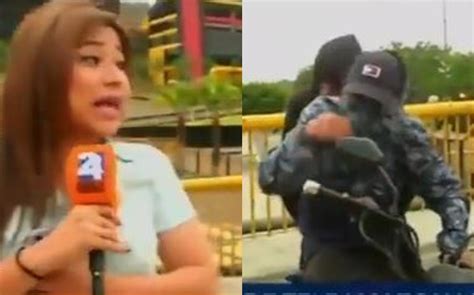 Reportera sufre intento de asalto en transmisión en vivo VIDEO