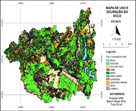 Mapa de Uso e ocupação do Solo Sub Bacia Muriaé 2 Download