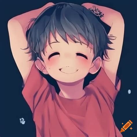 Cute Anime Kid Laughing Uncontrollably