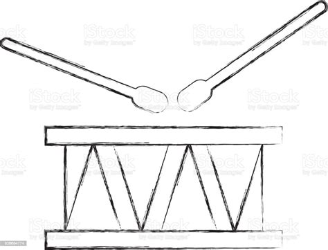Ilustración De Icono De Bateria Instrumento Musical Y Más Vectores