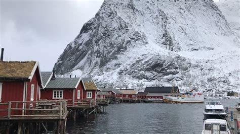 The Picturesque Fishing Village, Reine, Lofoten Islands, Norway Stock ...