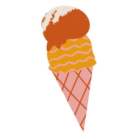 Pink Icecream Cone Textured Png And Svg Design For T Shirts