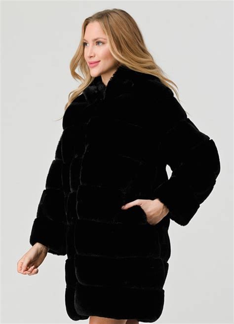 Paris Faux Fur Coat Mrs Blush