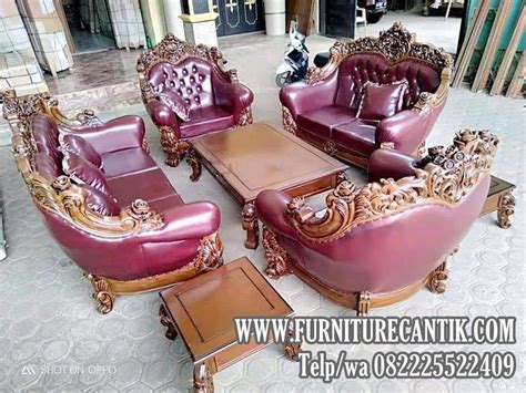 Kursi Sofa Jati Ukiran Mewah Kursi Tamu Mewah Toko Furniture Cantik