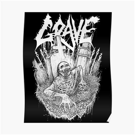 "grave band metal grave digger grave band rock grave grave" Poster for ...