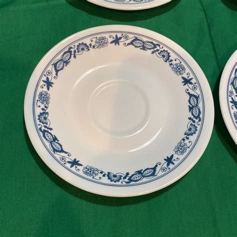 Corelle Dining 7 Vintage Corelle Old Town Blue Saucer Saucers