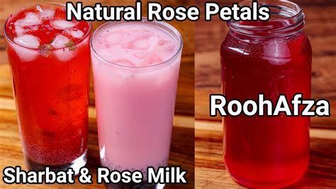 Homemade Rooh Afza Sharbat Premix Refreshing Summer Drink Ways