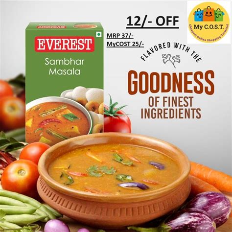 Everest Sambar Masala In Healthy Breakfast Recipes Masala Food