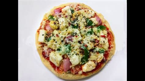 Pizza Recipe Pizza Without Yeast No Oven No Yeast Kadhai Paneer