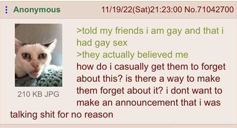 Anon Is Gay Rgreentext Greentext Stories Know Your Meme