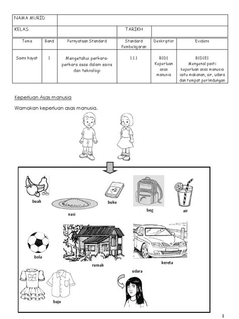 Evidens Pbs Dunia Sains Dan Teknologi Tahun 2 Band 1 Pdf