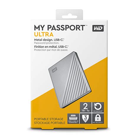 Ổ Cứng Wd My Passport Ultra 2tb Silver