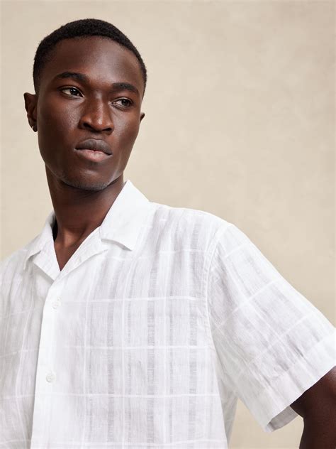 Rincon Linen Cotton Resort Shirt Banana Republic