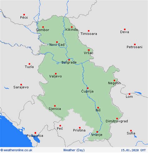 Overview Serbia Forecast Maps Weather Forecast