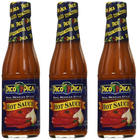 Pico Pica Mexican Hot Sauce 7 Oz Pack Of 3