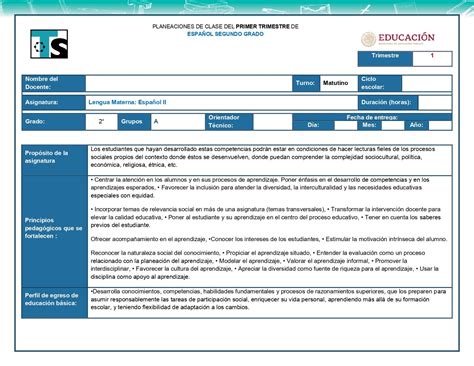 Como Hacer La Planeacion Nuevo Modelo Educativo Nbkomputer