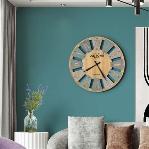 Luxen Home Analog Round Hanging Contemporary In The Clocks Department At