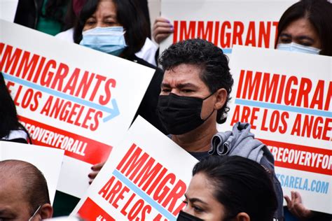 Los Inmigrantes Son Los Ngeles Rally Ajustrecoveryforall La